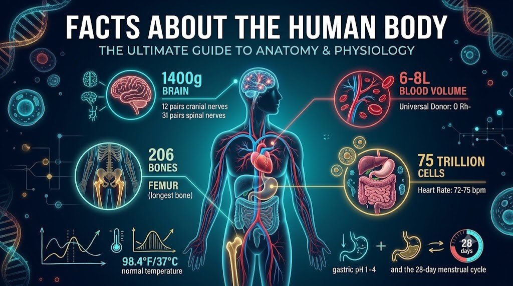 Human Body Facts: Comprehensive Guide to Anatomy & Physiology