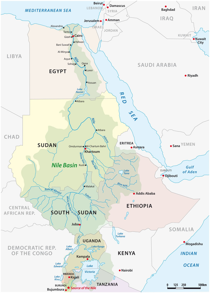 Map of the Nile River Basin. Source: Rainer Lesniewski / Getty Images